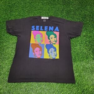 Selena Quintanilla Pop-Art Shirt Womens Large 21x26 Black